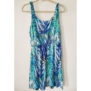 Sonoma tropical pattern womens dress